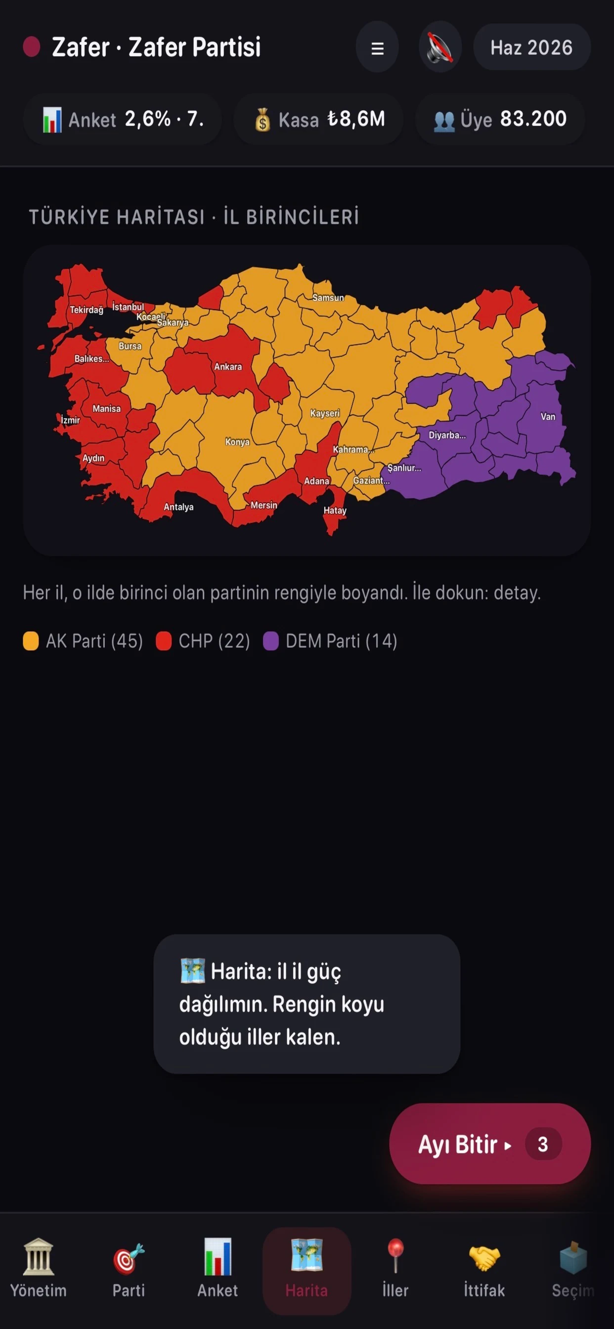 Seçim Simülasyonu: Parti Kur screenshot