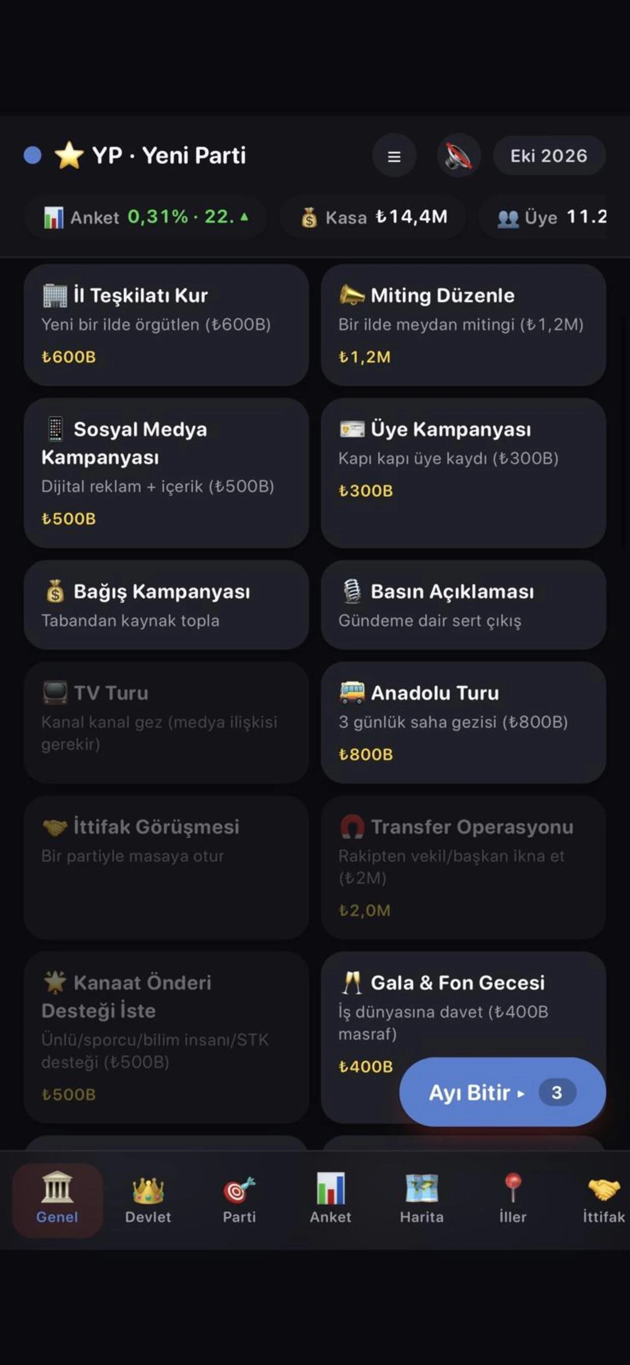 Seçim Simülasyonu: Parti Kur screenshot