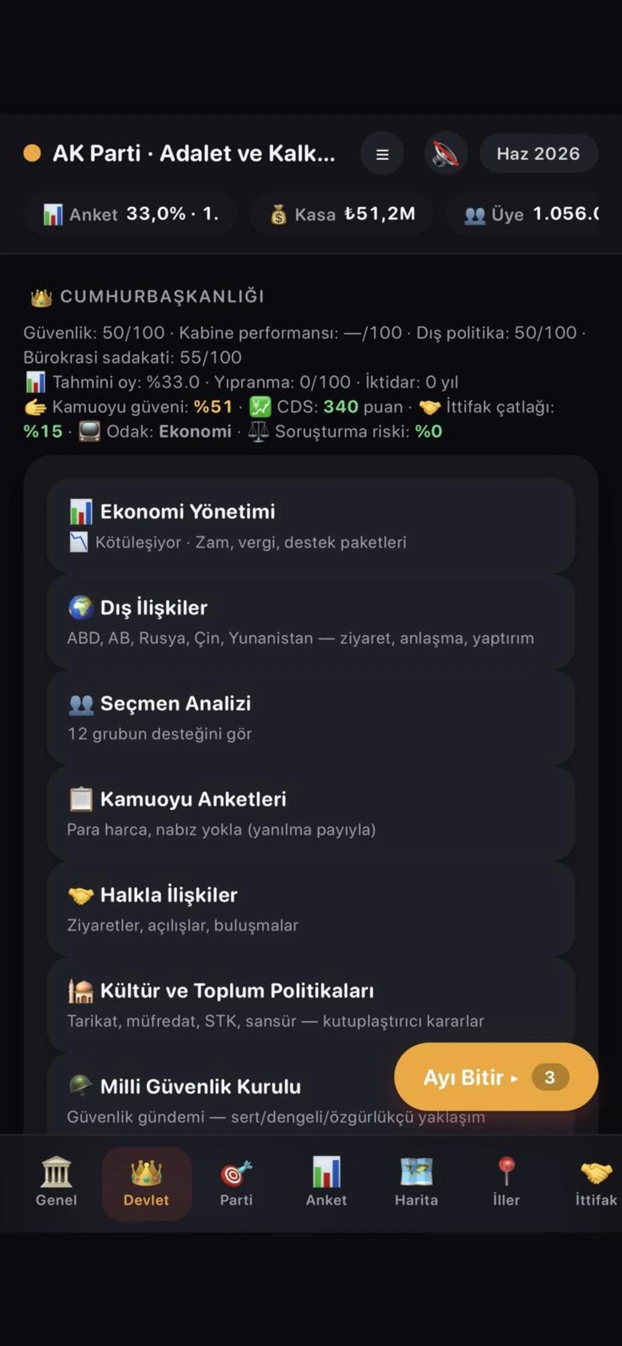 Seçim Simülasyonu: Parti Kur screenshot