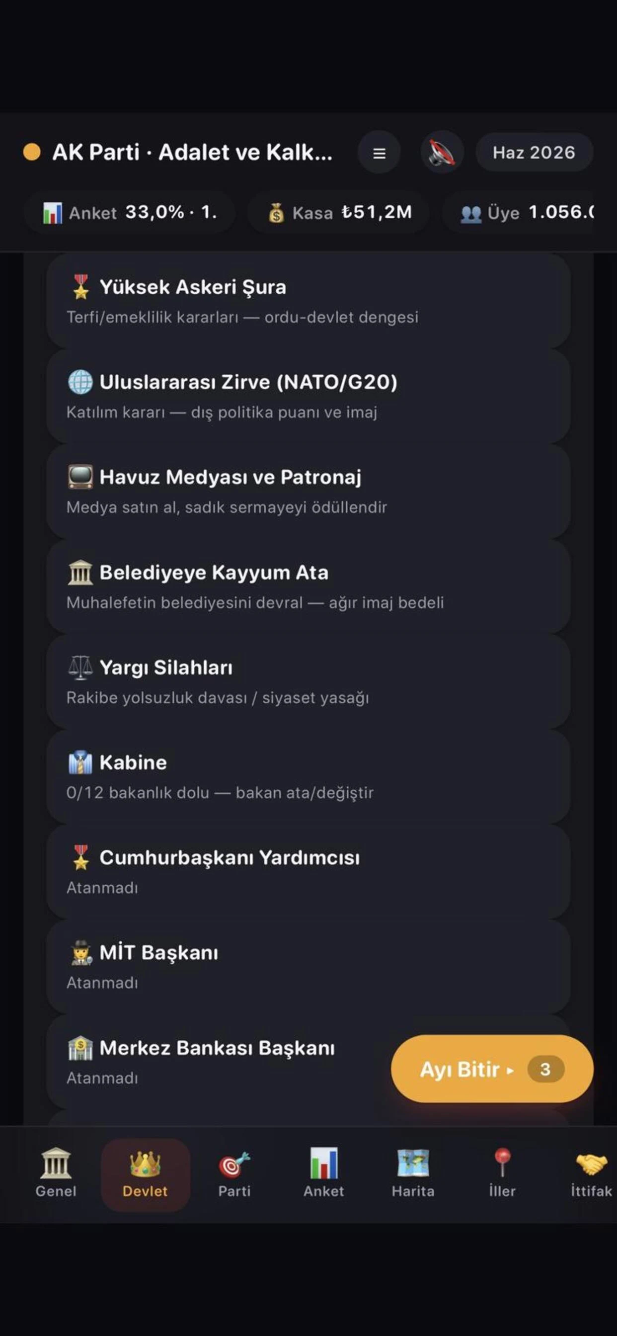 Seçim Simülasyonu: Parti Kur screenshot